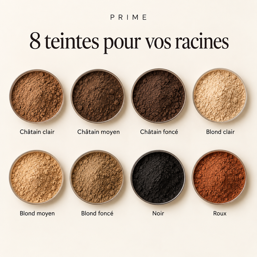 Guide illustré des huit teintes de poudre